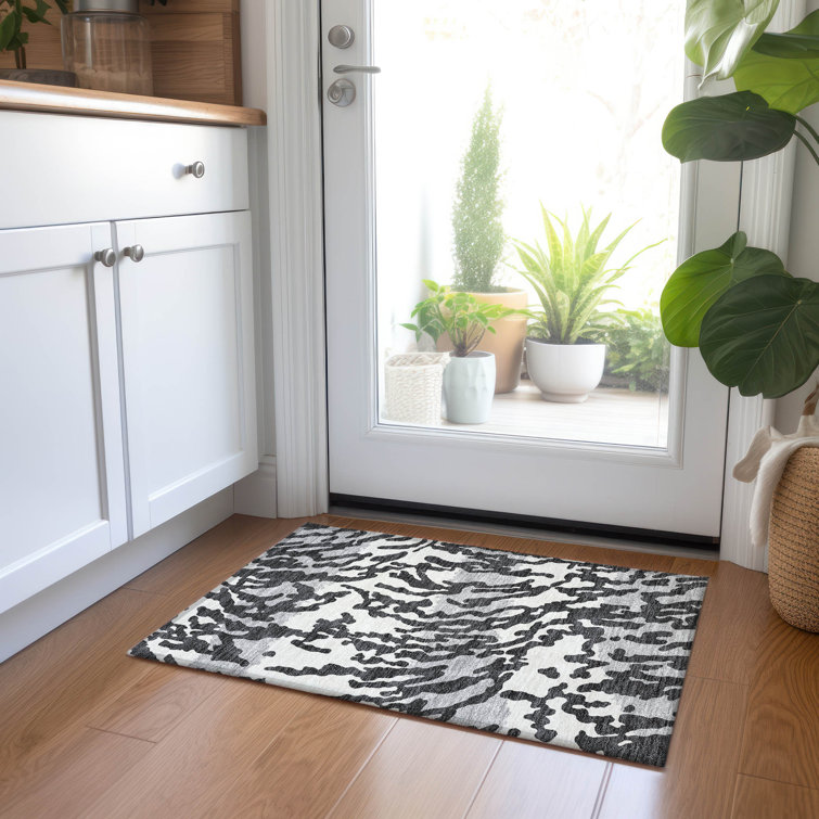 Malek Indoor/Outdoor Area Rug with Non-Slip Backing