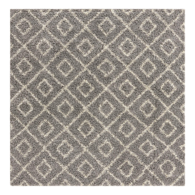 Azbill Geometric Indoor Rug, Square 7'10"