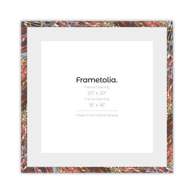 Metro Fade Splash Narrow Wall Frame - Wide Mat