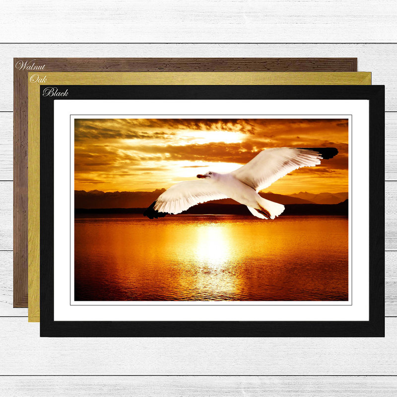 Single Picture Frame Print, Black