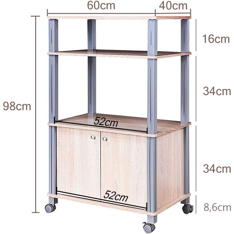 Jacquenetta 60cm W Holzwerkstoff Regaleinheit, Nature