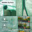 VonHaus Walk In Greenhouse w/ 8 Shelves and Weatherproof Re-enforced Plastic PVC Cover