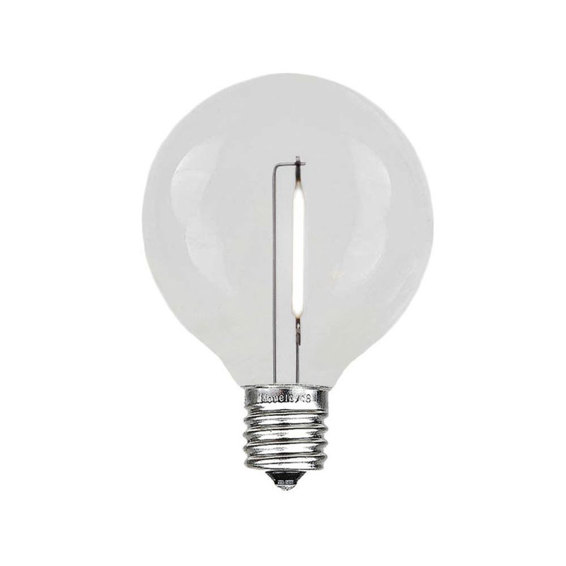 Kerstie 25 - Bulb G40 Replacement Bulb 2.25" Tall by 1.5" Wide, Pure White