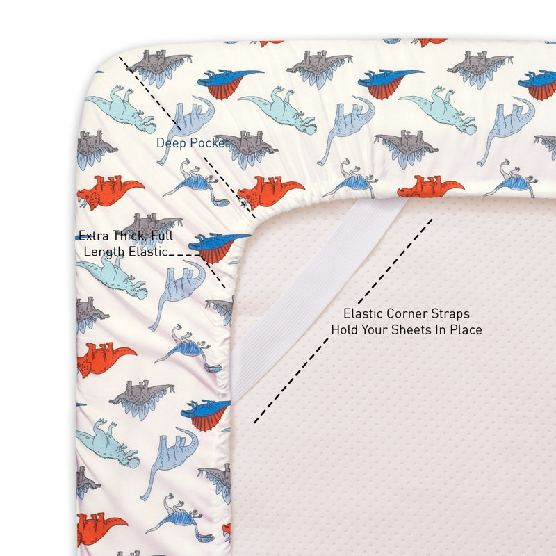 Draps en microfibre classiques pour enfants, Simple, Dinosaures