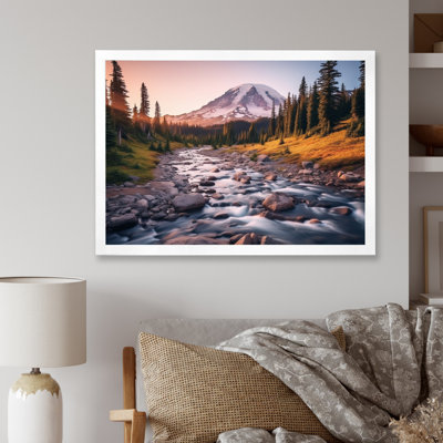 Washington Mount Rainier National Park I - Washington Framed Canvas Print