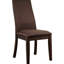 Table de salle à manger en noyer naturel et chocolat 7 avec table rectangulaire avec engrenages en métal à rallonge, 6 chaises à dossier ergonomique confortable pour la pièce Noyer, chocolat, table, base à tréteaux