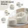 Wayfair Basics Trule Standard Bean Bag chair with Supportive Ottoman Soft Fabric Sofa chair