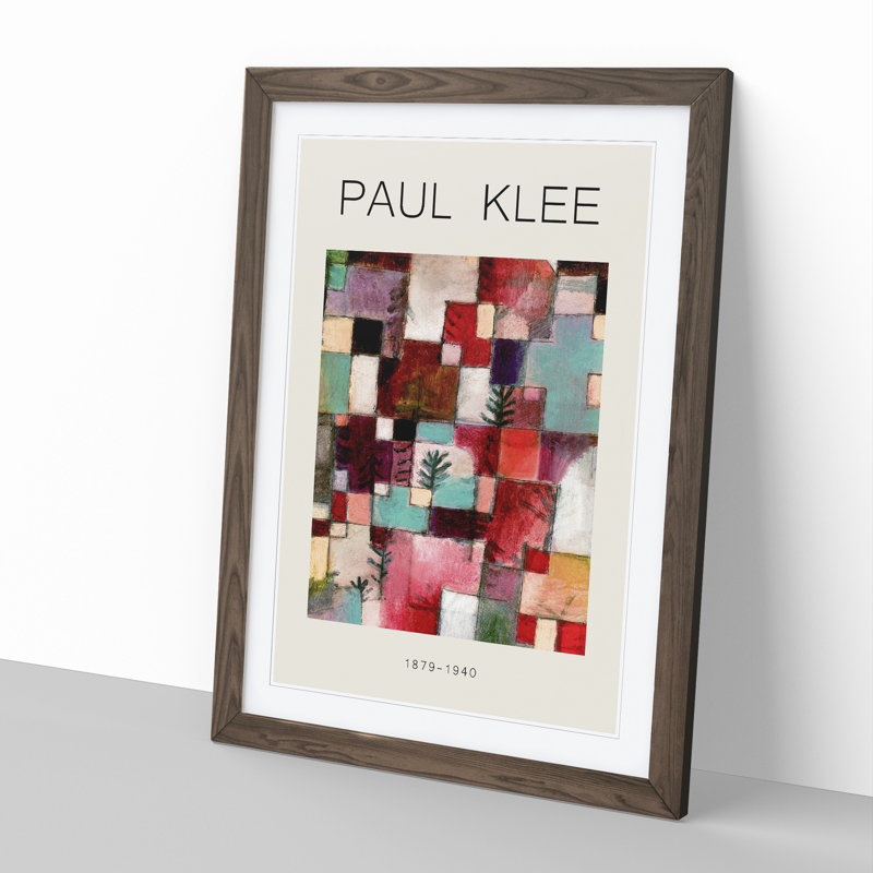 Red Green and Violet Rhythms by Paul Klee - Picture Frame Graphic Art, 48cm H x 36cm W x 2cm D