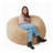 Big Round Faux Fur Bean Bag Chair-118602420