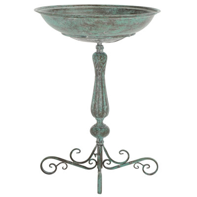 Accringt Metal Single Tier Birdbath
