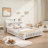 Nestor Montessori Floor Bed With Bookcase And Chalkboard, Plywood And Pine Wood-116085294