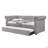 Justice Smoke Gray Fabric Daybed W/Trundle (Daybed)