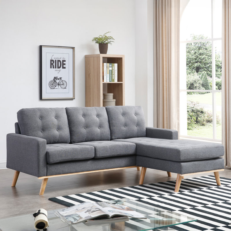 Erra Upholstered L-Shaped Sectional Reversible