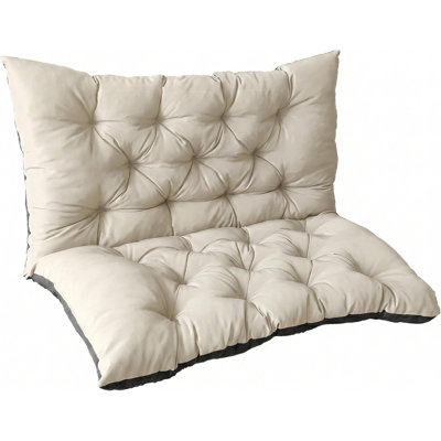 Coussin pour balançoire, 60 x 40 cm, haute élasticité, résistant à l'eau, pour balancelle d'extérieur 3 places avec base antidérapante, idéal pour porche, terrasse, jardin et pelouse.