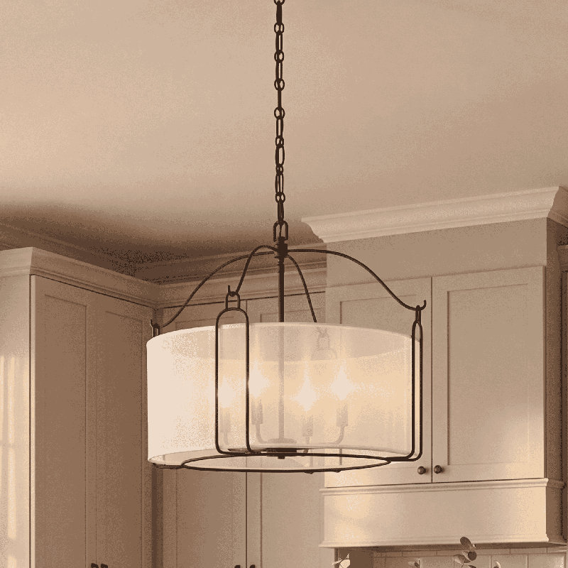 Hubbs 4 lumières Ashlay en noir mat, Noir mat