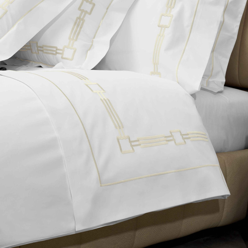 Retro Percale Flat Sheet, Ivory, Queen Flat Sheet