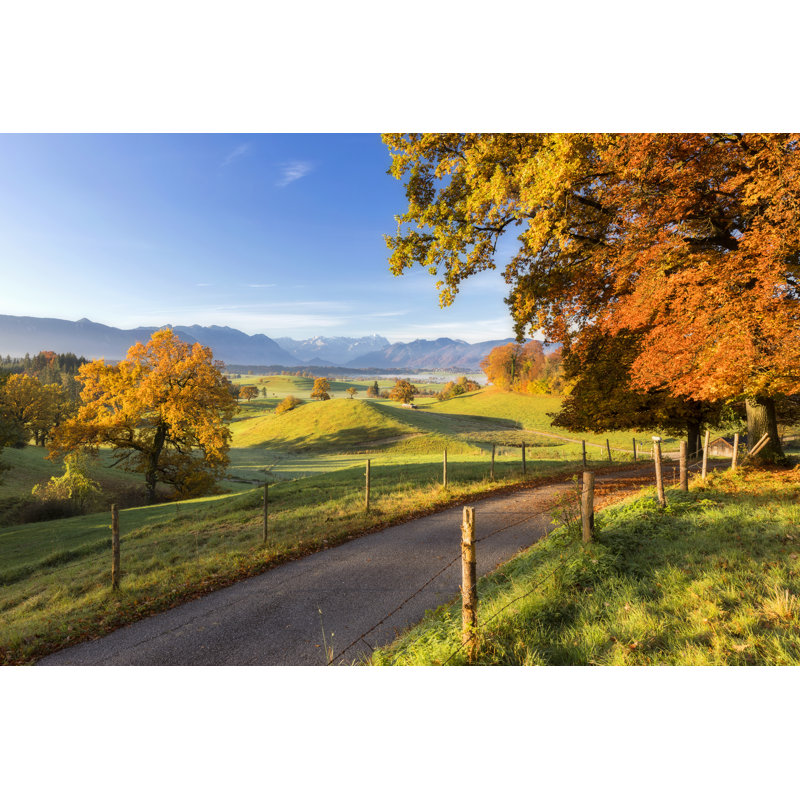 Indian Summer At Murnauer Moos by DieterMeyrl - No Frame Print on Canvas, 51cm H x 76cm W