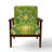 Gundry - Moroccan Orange Tiles Collage I - Upholstered Bohemian Chic Velvet Accent Arm Chair-6570704-6570707