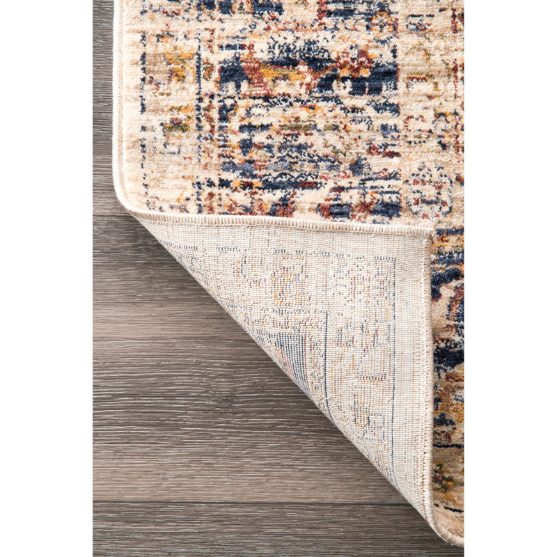 Tapis oriental bleu / rouge Feltonville, Rectangle 4 pi x 6 pi