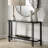 Elyannah Black Iron Console Table