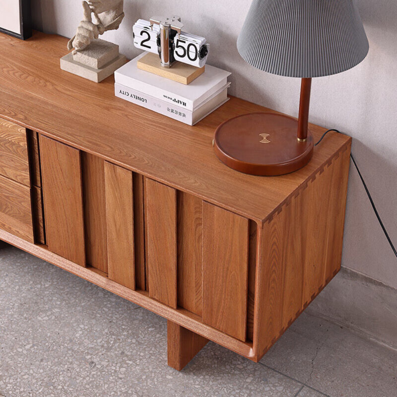 Meuble télé simple en bois massif