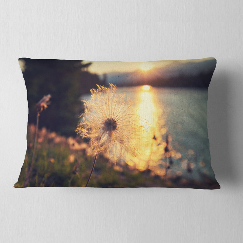 Coussin lombaire floral en coton arctique