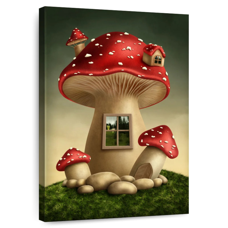 Maison de champignon Ashelle Fantasy, H 30 po x l 20 po