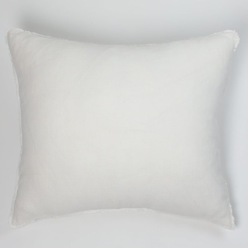 Ranier Linen Sham, Euro, Ivory