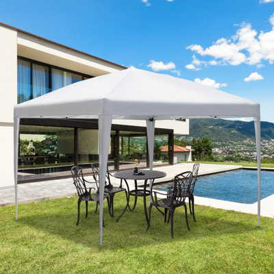 Verde 3 x 3M Garden Pop Up Gazebo Height Adjustable Marquee Tent