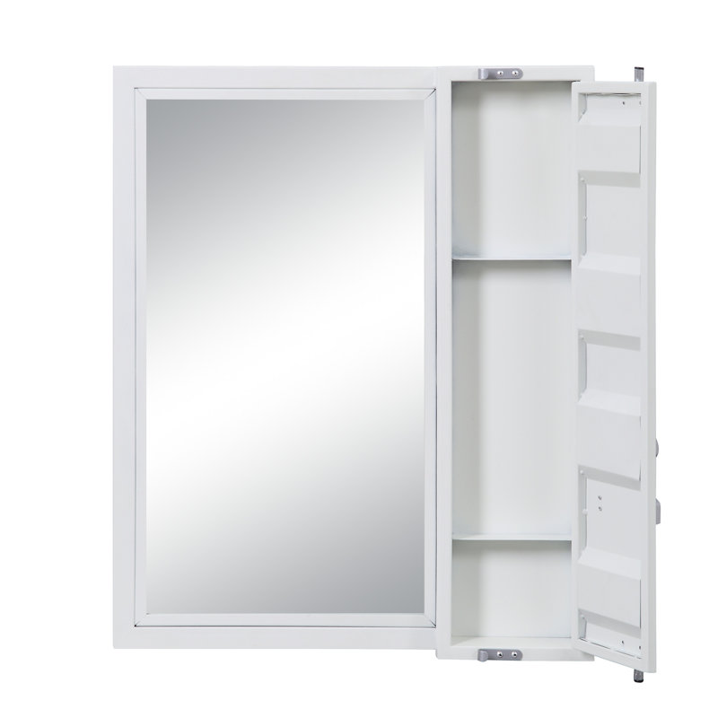 Miroir de salle de bain Cargo, Blanc