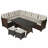 Hearston 8 - Person Wicker Patio Dining Set with Rectangular Table , Cushions Included