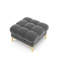 Adoraim 60cm Wide Tufted Round Solid Colour Footstool Ottoman-968018746-968018748