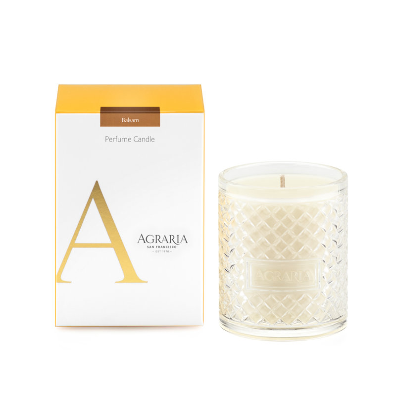Balsam Scented Designer Candle, 4.75" H x 3" W x 3" D