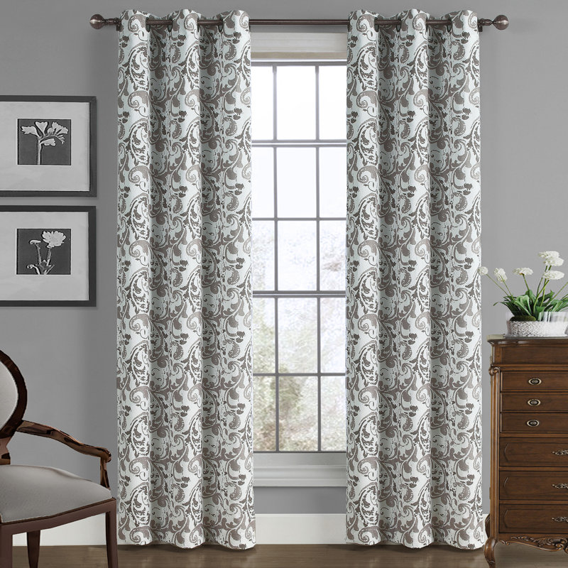 Culbertson Semi Sheer Curtain Single Panel, Tan