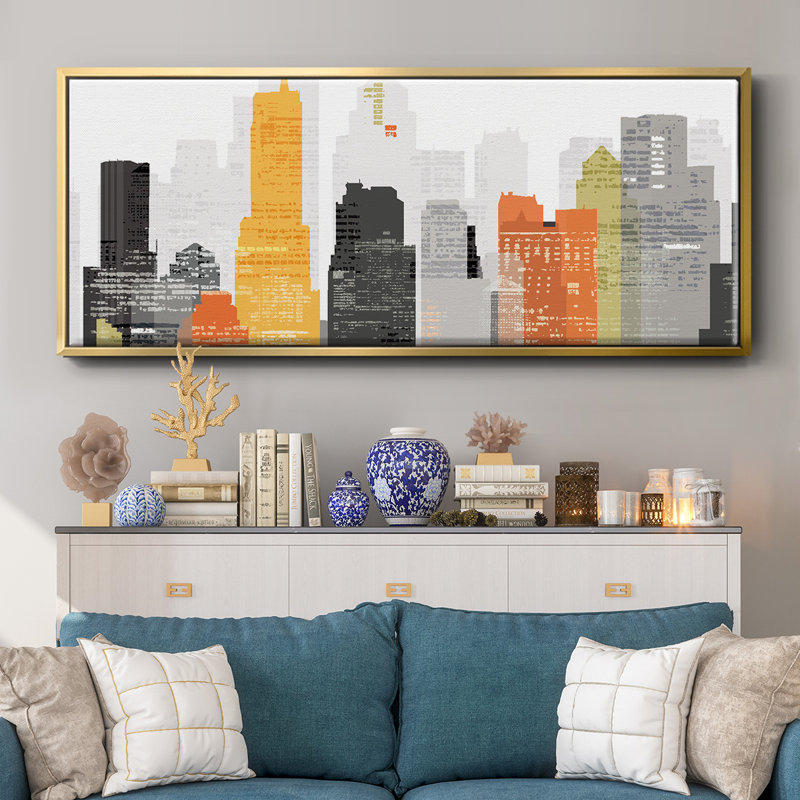 Element City- Framed Canvas