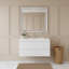 Meuble-lavabo flottant 42 po avec lavabo, meuble-lavabo mural avec lavabo à surface solide et tiroirs à fermeture en douceur entièrement assemblés-109616926
