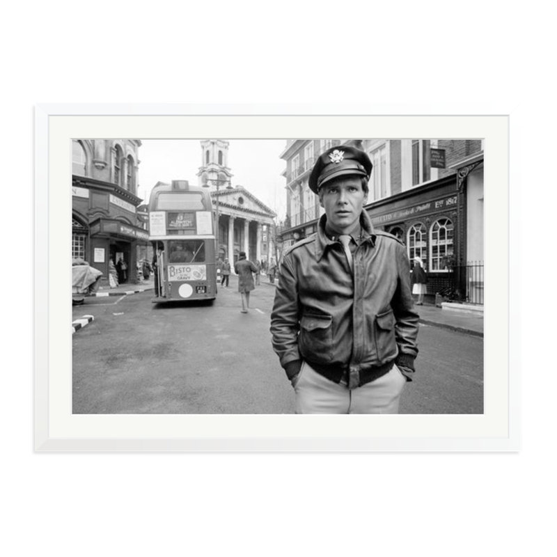 Harrison Ford, 27" H x 38" W, White