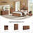 Farideh Wood 2 - Drawers Nightstand, Rustic End Table With Charging Station-61328962