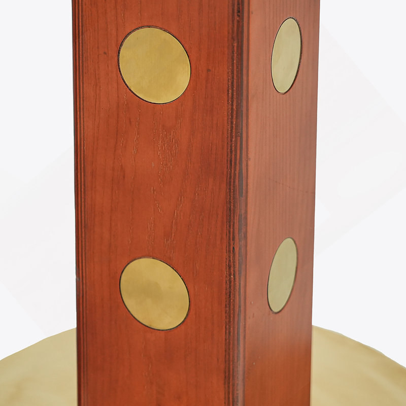 Table de salle à manger moderne carrée, table en pierre frittée de 33,5 po avec pieds en bois et base dorée, table de cuisine pour 2 personnes pour petit espace, capacité de poids de 150 lb (seulement la table de Négociation)