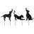 20"H Multi-Functional Black Metal Dog Garden Stake