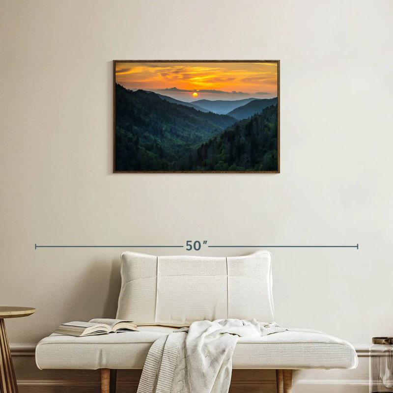 Parc national des Smoky Mountains, Cadre flottant noyer, 31 po x 21 po