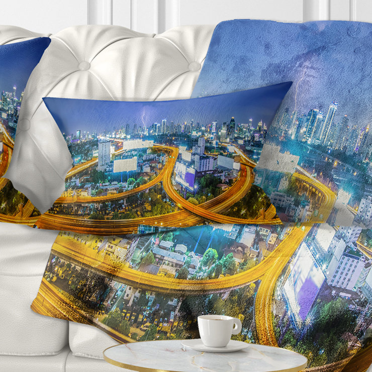 Coussin lombaire cityscape bangkok city