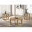 Wai Round Sculptural Wood Coffee Table Light Oak-956801214