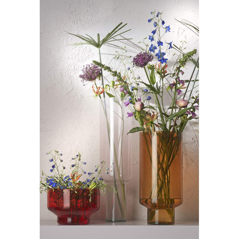 Almagul Glass Table Vase, Brown