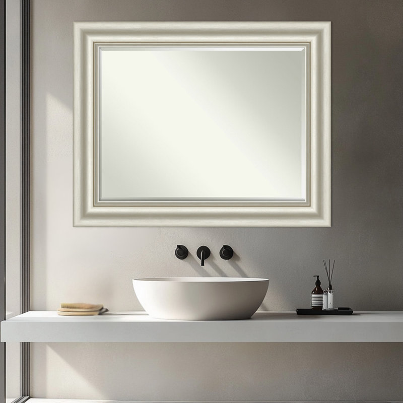 Miroir mural de salle de bain Sophia, Argent argent