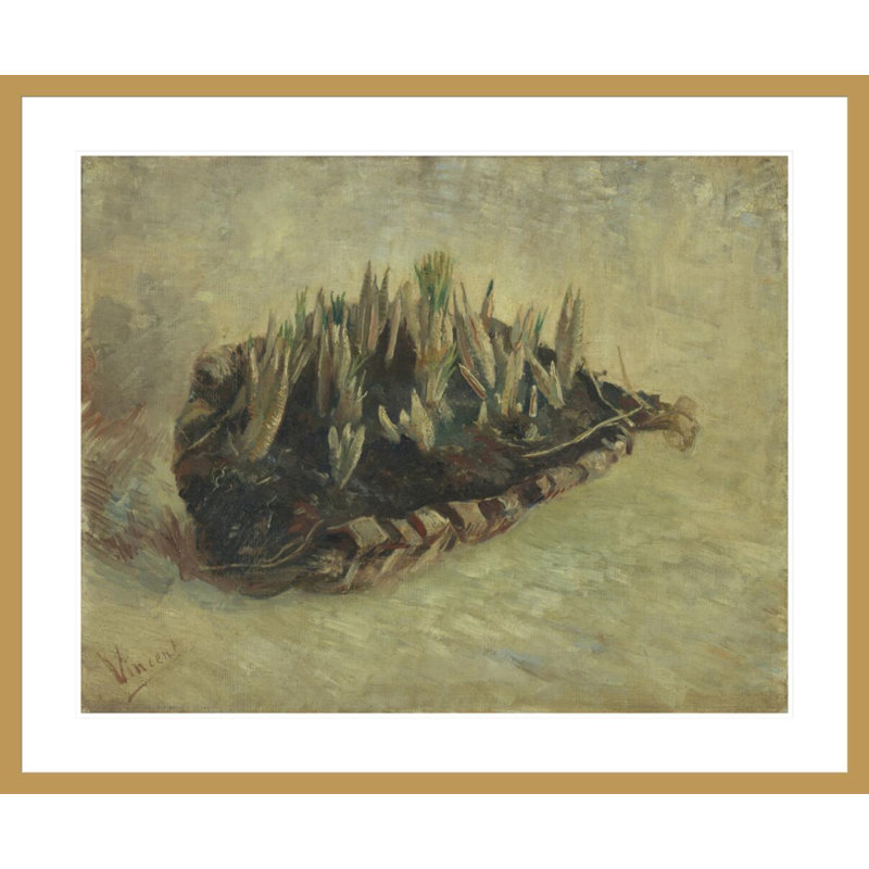 Panier d'ampoules Crocus par Vincent van Gogh, H 33,5 po x l 40,49 po