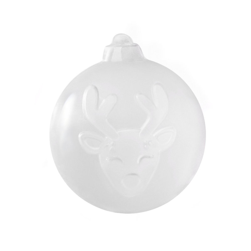 Tovolo Holiday Ornament Ice Molds Set of 4 Snowflake and Tree Shapes for Cocktails, Red