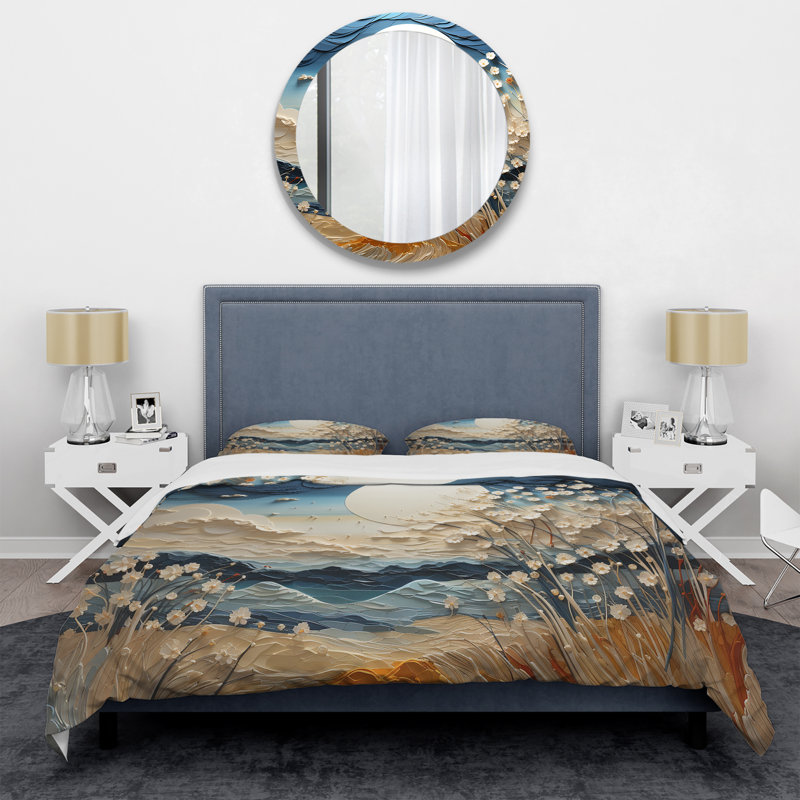 Ensemble de housse de couette Clouds Prairies Collages VI - Clouds, Housse de couette simple et deux taies décorative