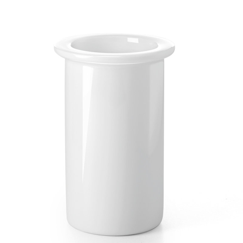 Verre Saon, Chrome poli / blanc céramique