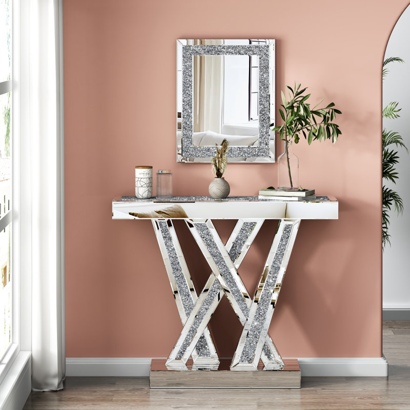 Ensemble de console et miroir